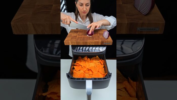 🔥 7-Minute Air Fryer Tortilla Chips Explosion (Extra Hot!) 🔥