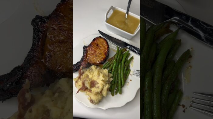@a@allegromarinadehoney garlic pork chops in the air fryer #recipe