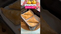Air Fryer Recipe – Veg Paneer Puff  #airfryerrecipes #viral #minifryer #kitchenappliances
