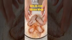 Air-fryer Chicken Wings | Keto Recipe | Weight Loss Recipe #trending #viralshorts