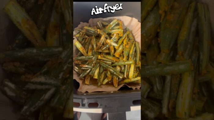 Air fryer recipe| kurkuri  bhindi it’s so yummy,try it once😋#shortsfeed #swatikhannarasoi#trending