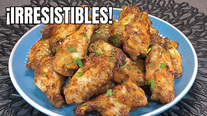Alitas de Pollo con Miel y Mostaza en Freidora de Aire | Receta Fácil y Rápida