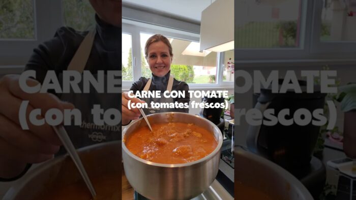 CARNE CON TOMATE con tomates frescos. #cocina #canaldecocina #thermomix #recetas #tm7 #recetasfacile
