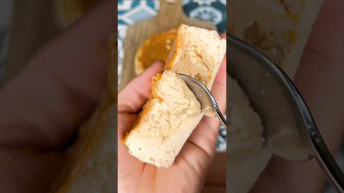 CHEESECAKE FIT DE CACAHUETE🥜 #cocina #receta #recetasfit #cheesecake #airfryer #freidoradeaire