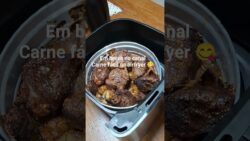 Carne fácil na airfryer 😋🤩 #receitas #airfryer #carne #reels #meet #carne