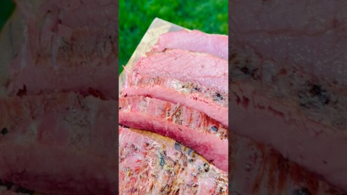 Corned Beef Brisket #cornedbeef #viral #shorts #brisket #grilltime #recipe #smokedbrisket ￼#airfryer