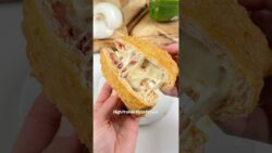 Crispy High Protein Pizza Pocket 🍕😋🙌