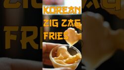 Crispy Korean Zig Zag Fries in the Air Fryer 🍟 #recipe #airfryerrecipes #easyrecipes