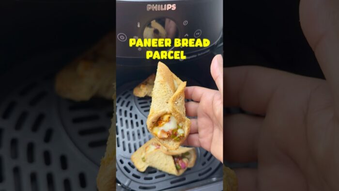 Crispy Paneer Bread in Air Fryer 😍 | 5 Min Snack Recipe #shorts