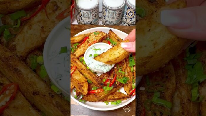 Crispy Potato Wedges (Airfryer)#recipe #food #airfryer