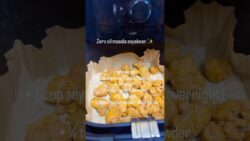 Crispy zero-oil masala soyabean in air fryer😋High-protein, guiltfree snack for healthy cravings💪🥣