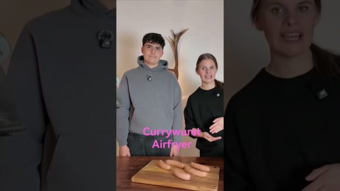 Currywurst aus dem Airfryer