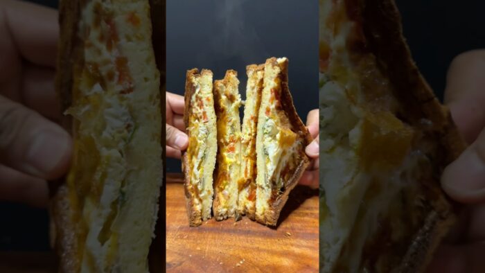 Egg Toast Recipe 🤤| Egg Toast In Air Fryer #shorts #eggtoast