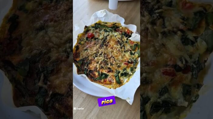 🍳 FRITTATA SALUDABLE EN FREIDORA DE AIRE #recetasparadiabeticos #comidasaludable #diabetescontrol
