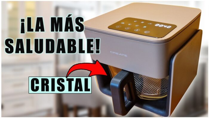 🩵Freidora de CRISTAL : La freidora de aire MÁS SALUDABLE ✨Air Fryer Studio Crystal de CREATE