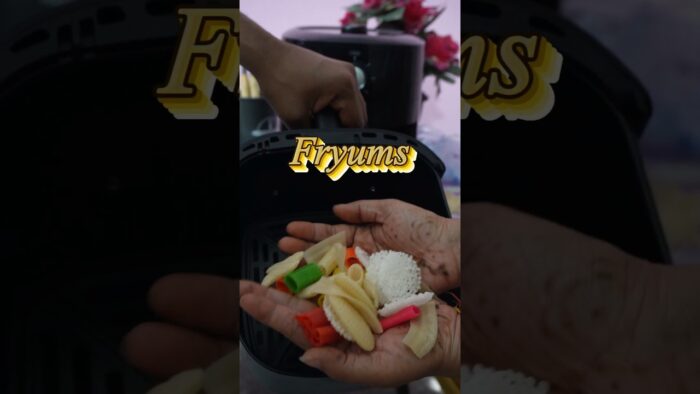 Fryums in an airfryer|Recipe|Save this short #shorts #youtubeshorts #viral #trending