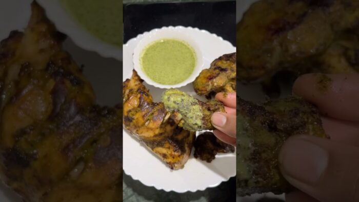 Healthy air fryer chicken tandoori 🤤 #food #recipe #chicken
