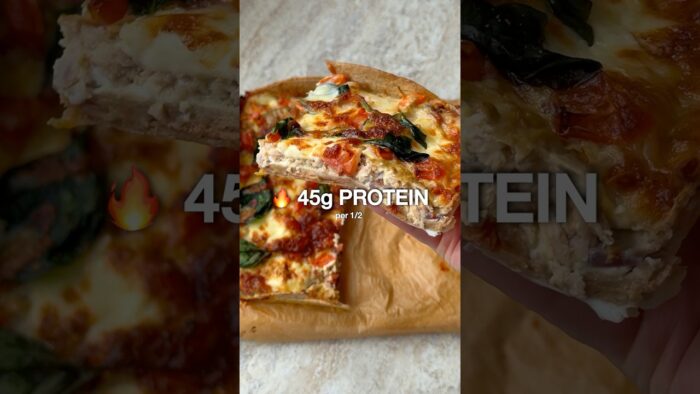 High Protein Pizza That Doesn’t Taste Boring #airfryer #asmr #easyrecipe