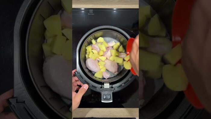 IDEAS PARA COCINAR EN AIR FRYER🍗🥔 #short #shorts #mariomen1