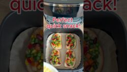 Insanely Easy Air Fryer Veggie Cheese Toast #easyrecipe #airfryerrecipes #shorts
