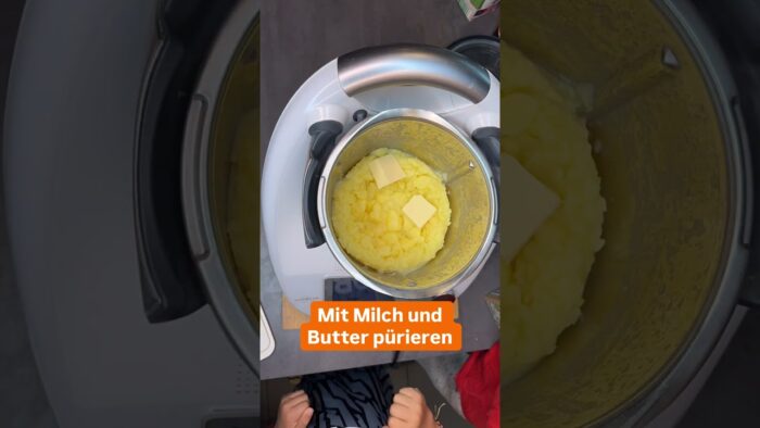 Kinder kochen Kartoffelpüree im THERMOMIX-ALLEINE💥🤫👇🏼