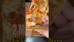 Leftover Roti Pizza in Air Fryer | 2 Min Snack Hack | Roti Pizza | Air Fryer recipes | Quick snack