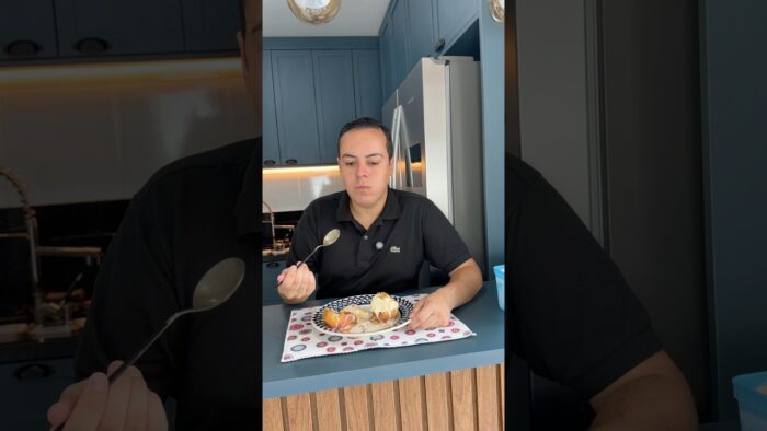 Maçã assada na Air Fryer 😱 #shorts