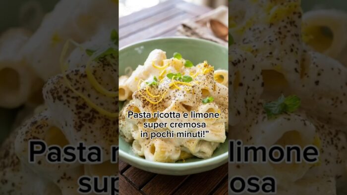 🍋 Mezze maniche ricotta e limone cremose TM7 #bimbyricette #ricetteveloci