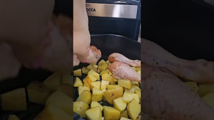 Muslitos de Pollo y Papas en Freidora de Aire. Fáciles y Deliciosos #airfryer #airfryerlovers #food