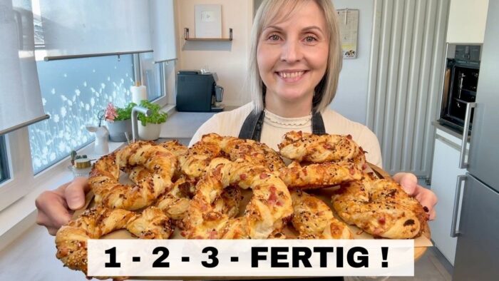 🤩 NUR 5 MIN!  Herzhafte KRINGEL  🧀  –  ohne Thermomix®