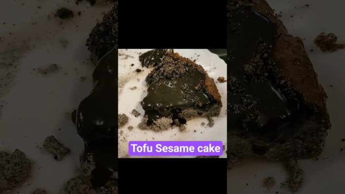 No Flour. Air fryer Tofu sesame cake recipe. vlog. #cake #dietfoodrecipe #airfryer #airfryerrecipes