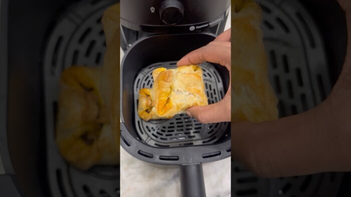 No fry egg puff pastry | easy patties recipe in air fryer #shorts #viral #trending #ytshorts