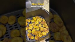 Non-Fried Banana Chips in airfryer at home | Airfryer recipe |  #airfryer #chips #recipe