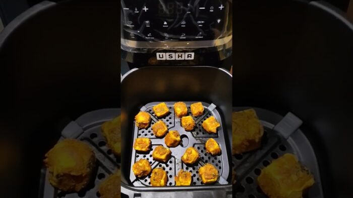 PANEER 65 IN AIR FRYER 😍#viral #ytshorts #easyrecipe #foodie #ytshortsindia
