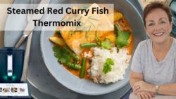 Pescado al curry rojo al vapor – Thermomix