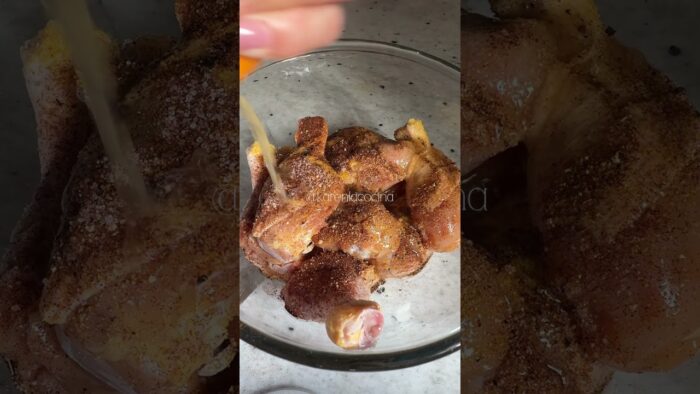 Piernas de pollo en freidora de aire. #pollo #receta #comidafacil #cocina