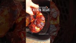 Spicy Grilled chicken Thighs🤌🍗|Airfryer chicken recipe#youtubeshorts #shortsfeed #youtubefeed