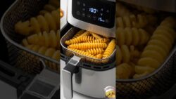 Spiral Potato Sticks in Airfryer#shorts #food #recipe