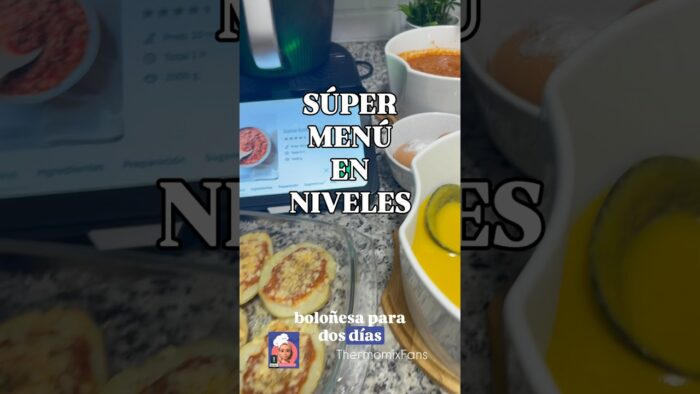 Súper menú en Thermomix: Boloñesa, patatas de pizza y crema de verduras (receta completa en mi blog)