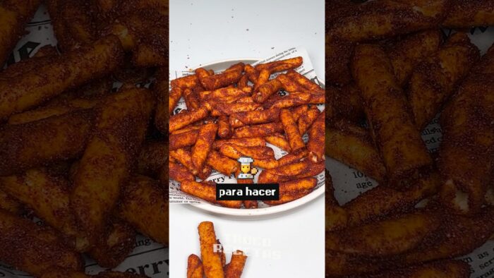 TAKIS FUEGO caseros en FREIDORA de AIRE 🌶️🔥 ¡Nivel EXTREMO! #Airfryer