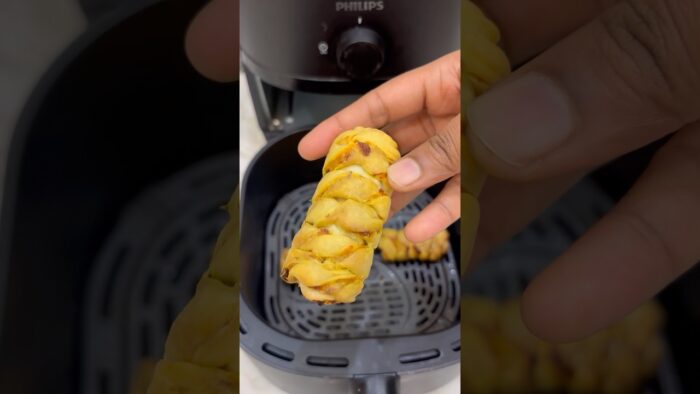 Twisted paneer samosa no fry snacks recipe in air fryer #trending #food #airfryer #recipe #foodie