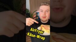 ⏰Unter 10min: AirFryer Käse-Wraps Rezept🥙🧀😍#rezept #airfryer #lecker #essen #heissluftfritteuse