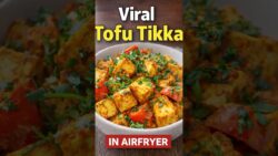 Viral Air Fryer Tandoori Tofu Tikka 🔥🤤 #trending #shorts #airfryer #viral #currywelt