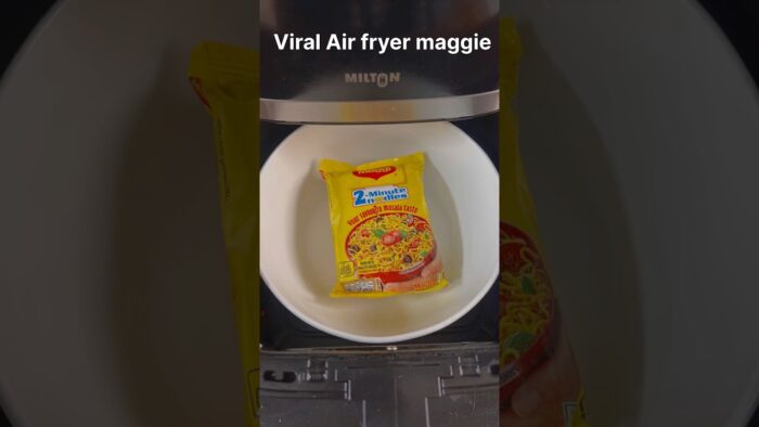 Viral Air fryer Maggie recipe| No oil Maggie #shorts #viral #maggi #youtube #viral #cooking #food