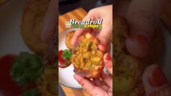 Viral Bread-rolls Recipe In Air-Fryer 😍 #recipe #shorts #viralrecipe