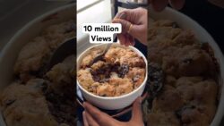 Viral Nutella Cookie Pie In Air fryer…#airfryerrecipes #ramadan2026 #shorts