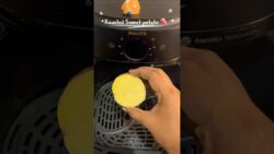 Viral roasted sweet potatoes in Air Fryer #trending #food #homemadefood  #airfryer