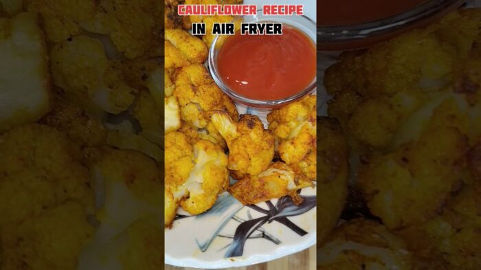 (air fryer recipe part 1)Air Fryer Cauliflower Pakora Recipe,एयर फ्रायर में गोभी पकोड़े रेसिपी#shorts