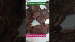 costillas  en la freidora de aire mm delisiosas reseta de Mari gonzalez