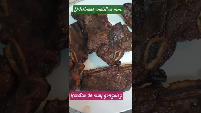 costillas  en la freidora de aire mm delisiosas reseta de Mari gonzalez
